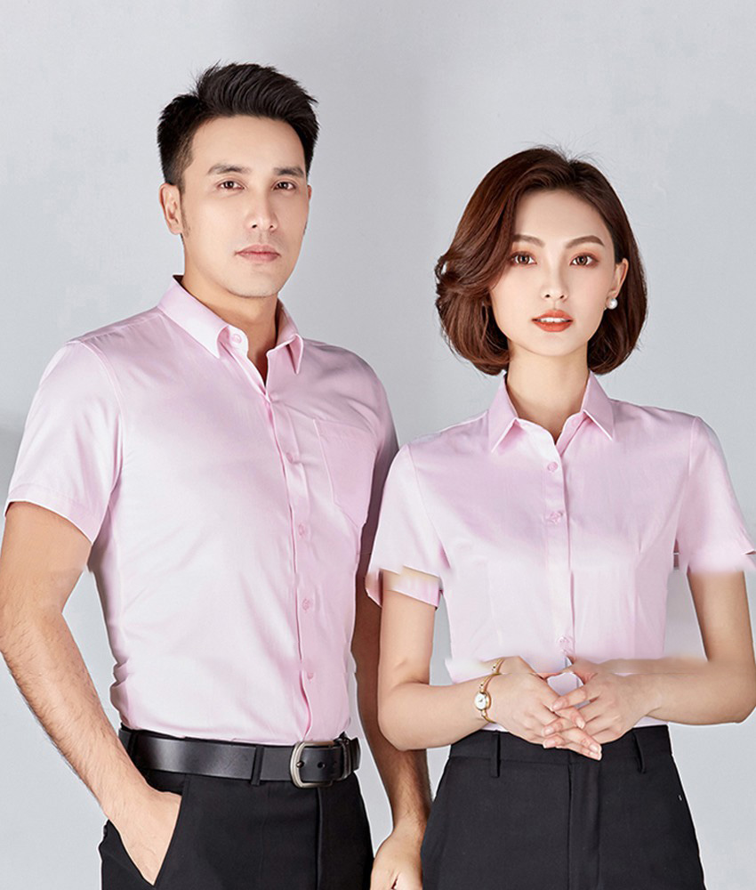 Đồng phục sơ mi công sở màu hồng VPA112