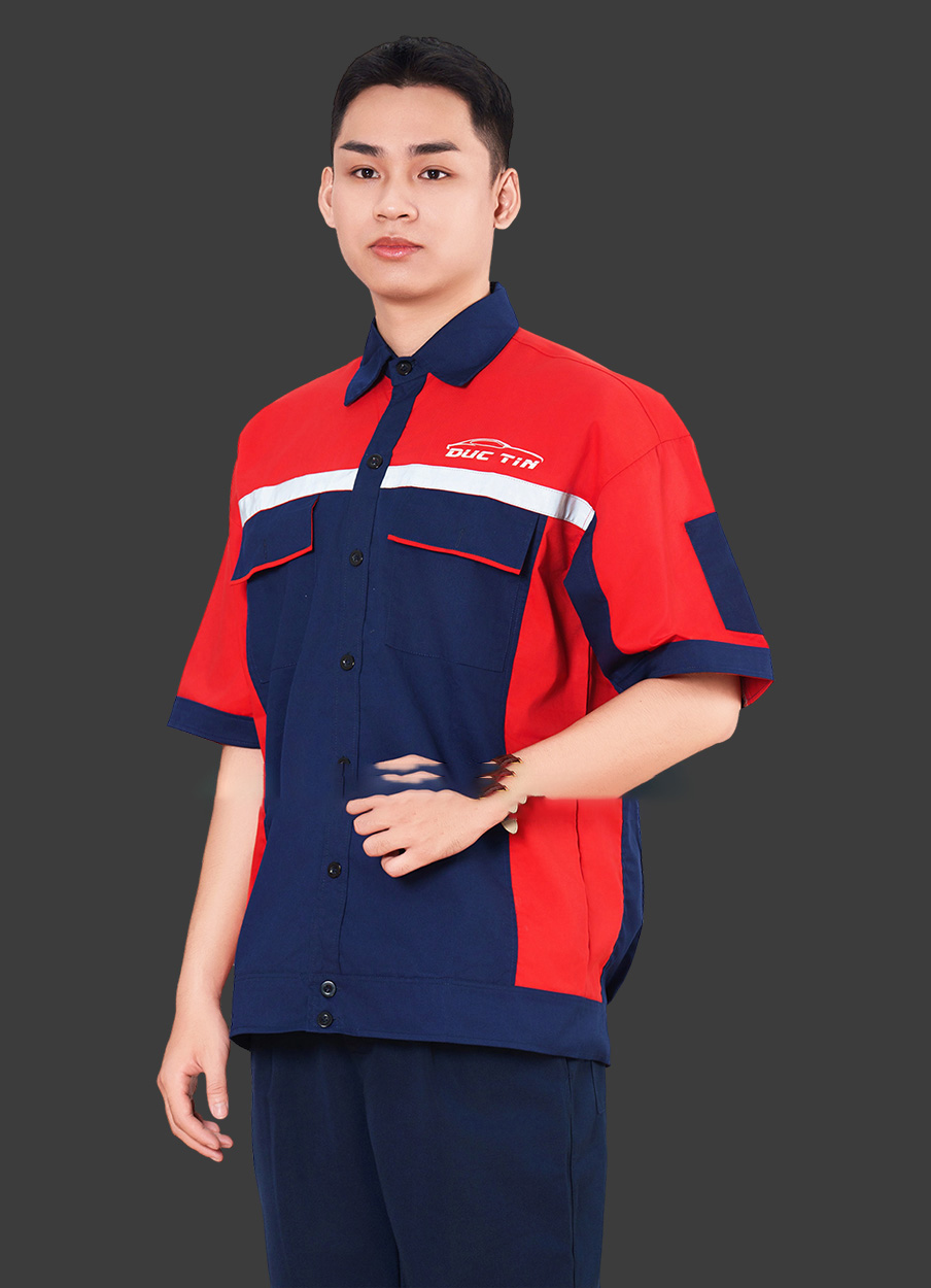 Áo bảo hộ lao động tay ngắn BHU10005