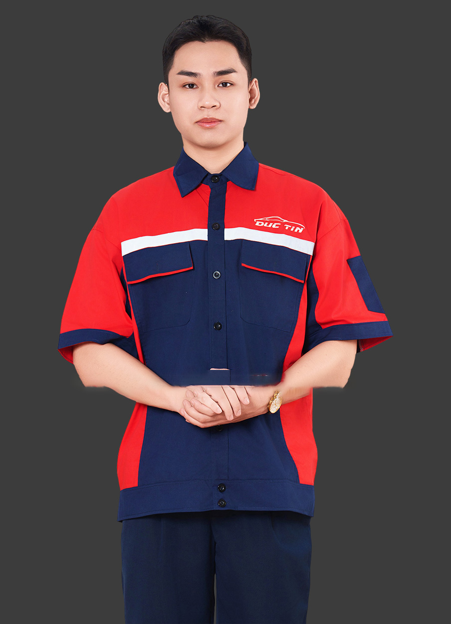 Áo bảo hộ lao động tay ngắn BHU10005