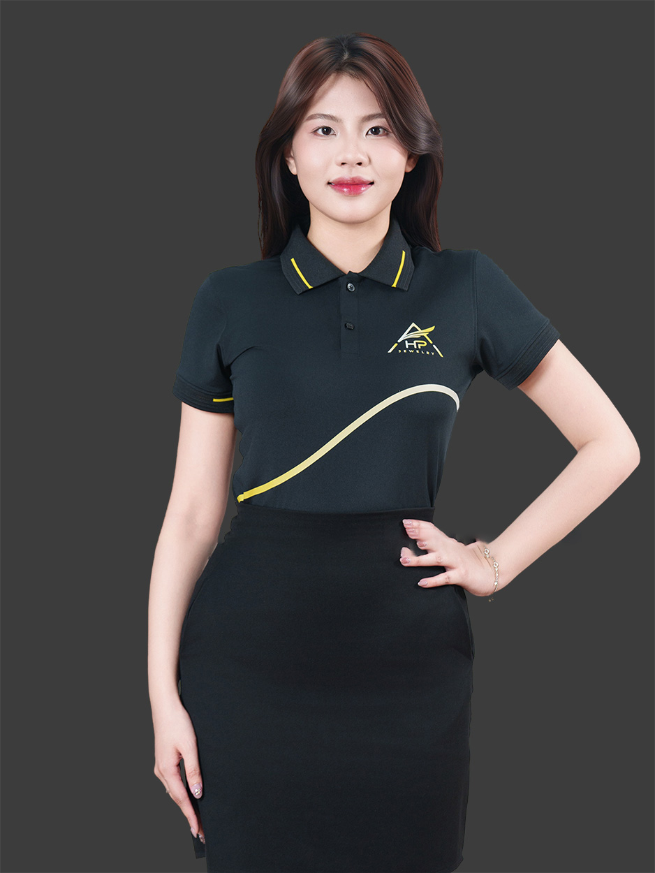 Áo đồng phục công ty cổ bẻ màu đen