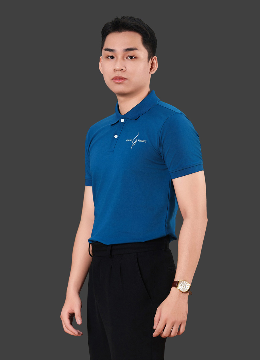 Áo đồng phục công ty màu cổ vịt thanh lịch