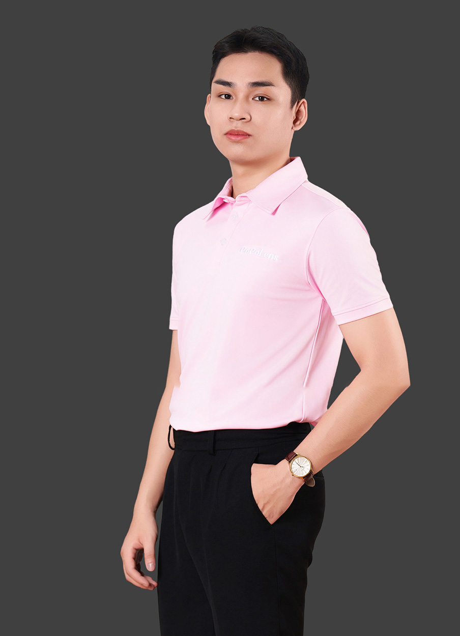 Áo đồng phục công ty màu hồng COCOLENS