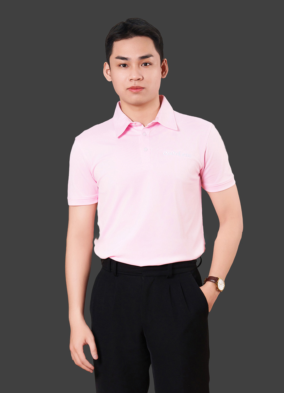 Áo đồng phục công ty màu hồng COCOLENS
