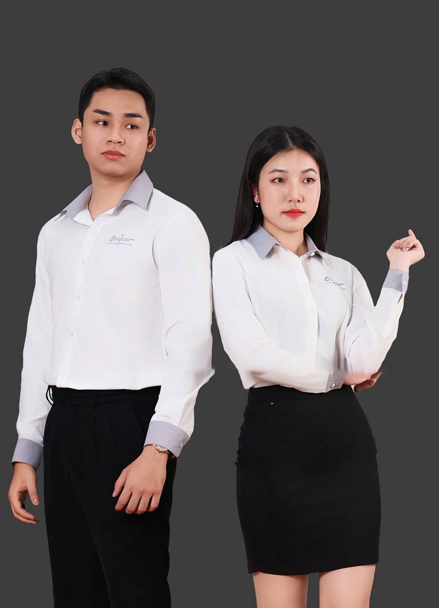 Áo Đồng Phục Sơ Mi Nữ Tay Dài