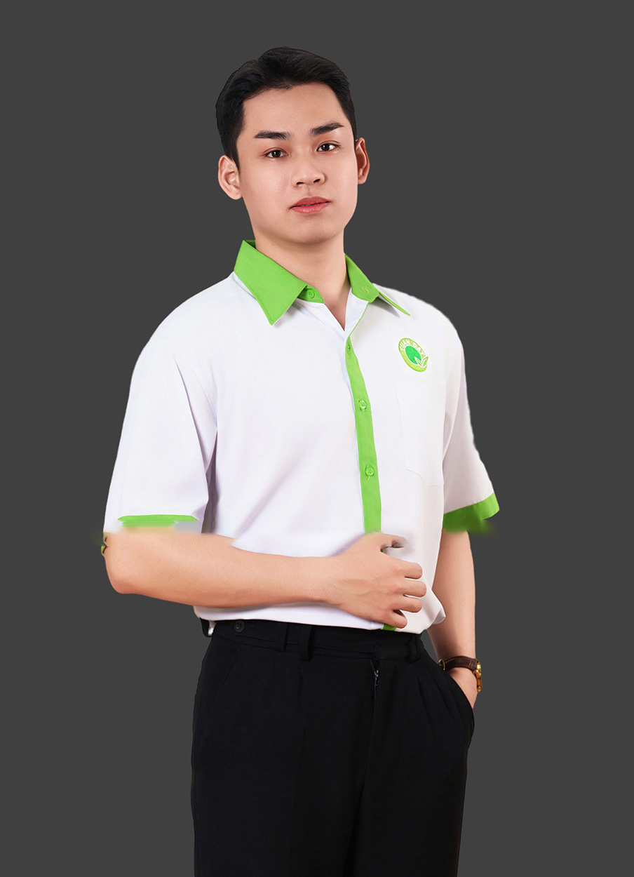 Áo đồng phục sơ mi nam tay ngắn