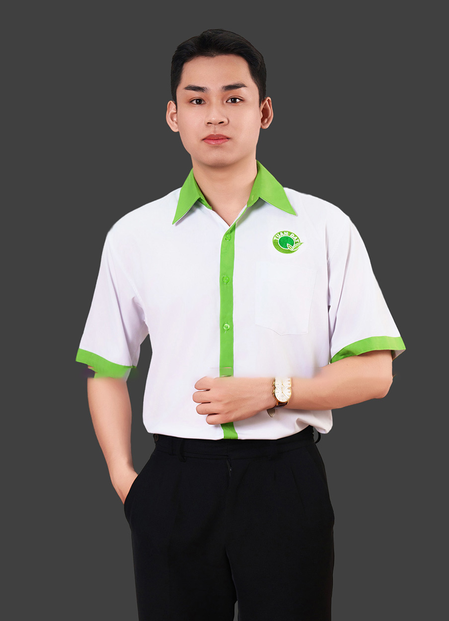 Áo đồng phục sơ mi nam tay ngắn