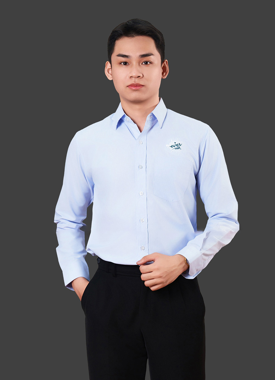 Đồng phục công sở – Áo sơ mi màu xanh