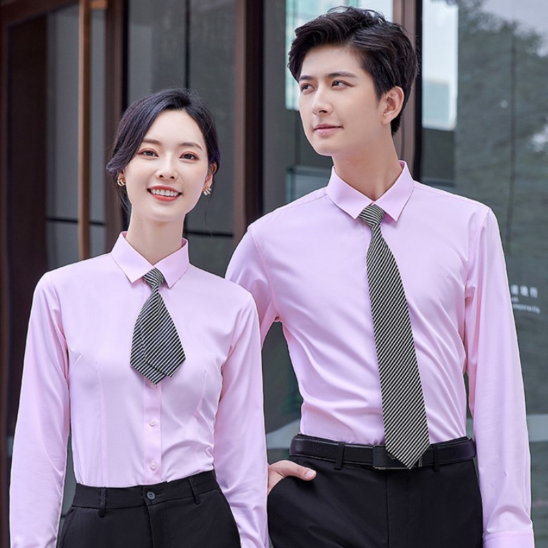 Đồng phục áo sơ mi công ty công sở cao cấp màu hồng SM22