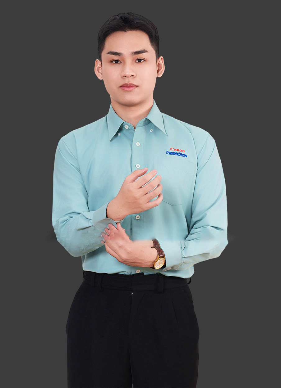 Áo Sơ Mi Đồng Phục Công Sở Dài Tay Màu Xanh Ngọc