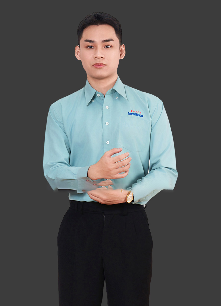 Áo Sơ Mi Đồng Phục Công Sở Dài Tay Màu Xanh Ngọc