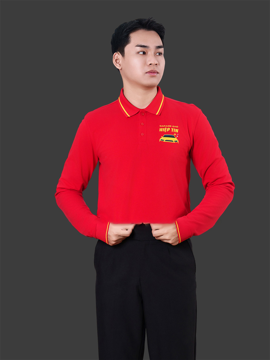 Áo thun công sở nam ATU30029 màu đỏ
