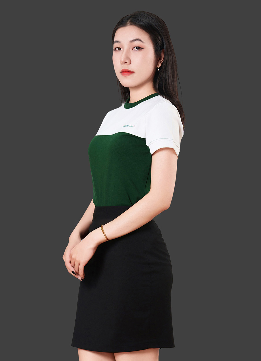 Áo thun đồng phục cổ tròn Care Credit
