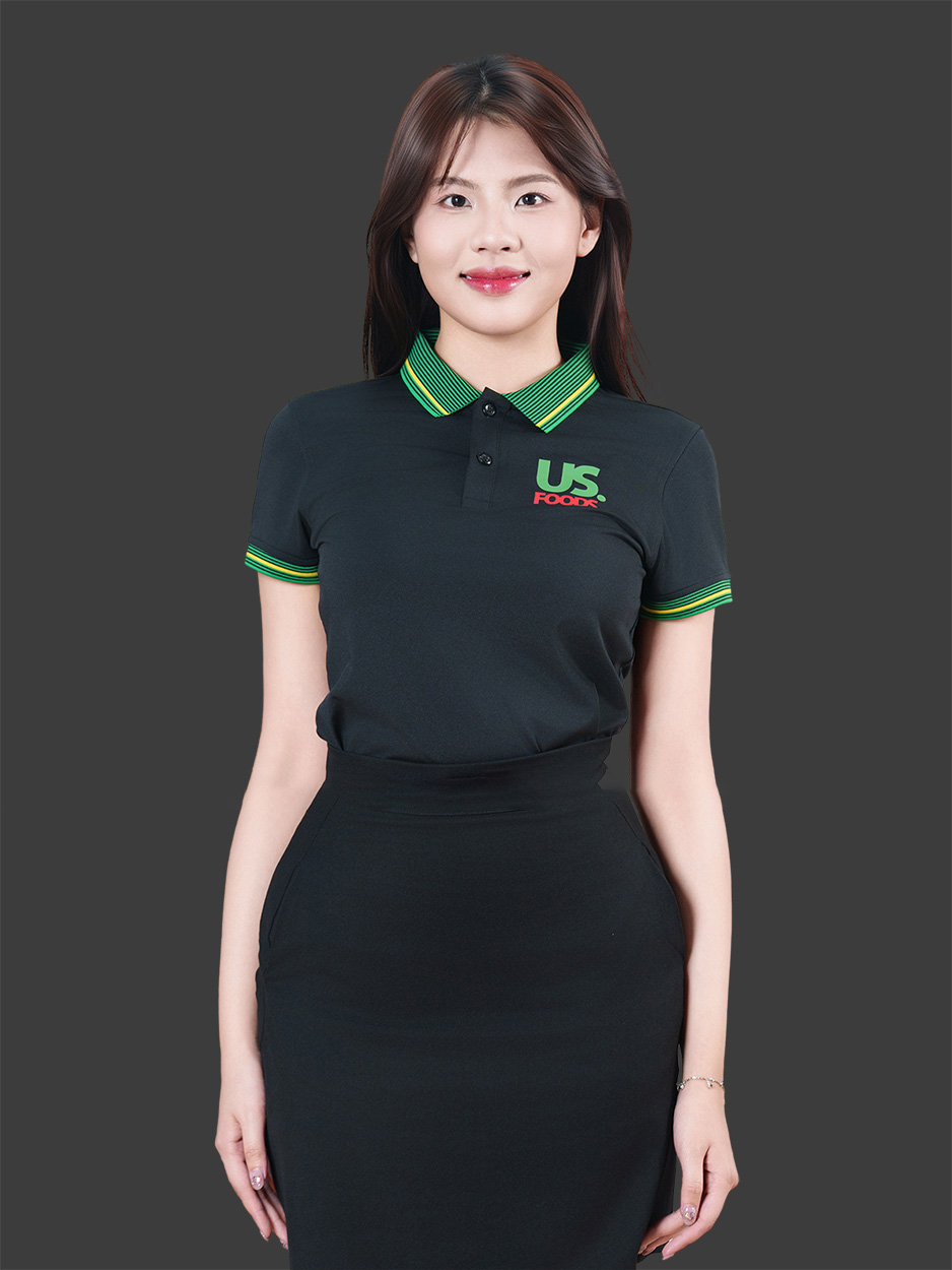 Áo thun đồng phục công ty màu đen bo trơn sọc
