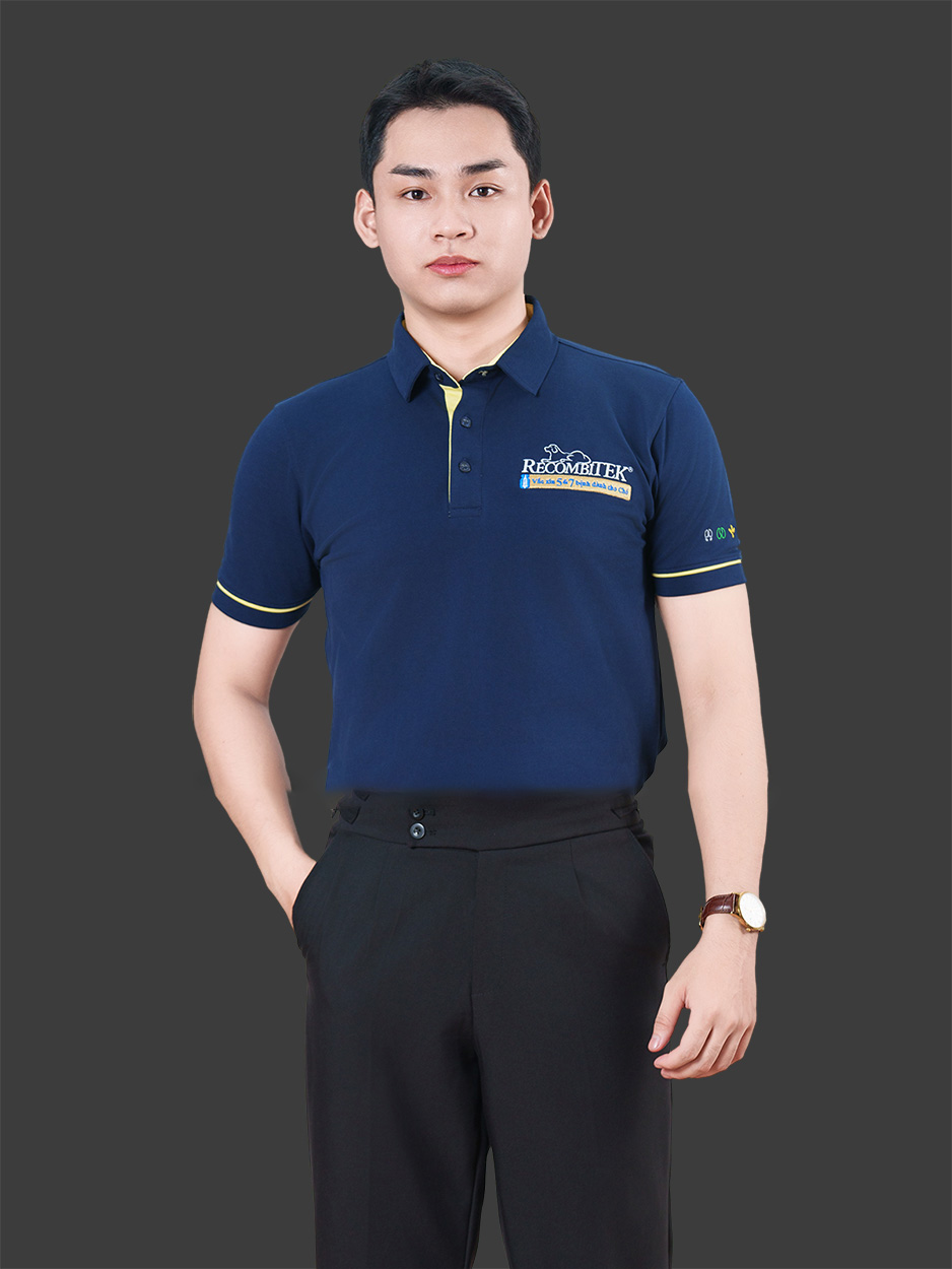 Đặt may áo đồng phục polo màu xanh đen