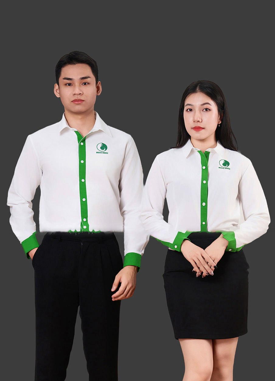 Đồng phục áo sơ mi công sở cộc tay mẫu ACS09