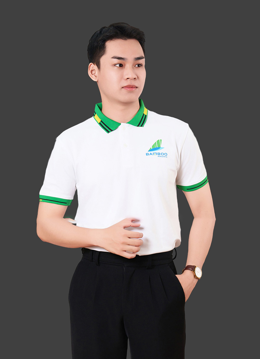 Đồng phục áo thun có cổ hãng hàng không BAMBOO AIRWAYS