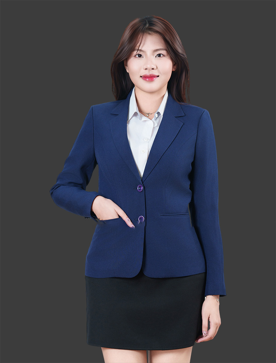 Đồng phục áo vest nữ văn phòng màu xanh cao cấp