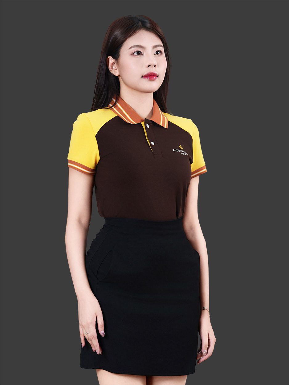 In áo đồng phục polo công ty màu nâu vàng CTU30075