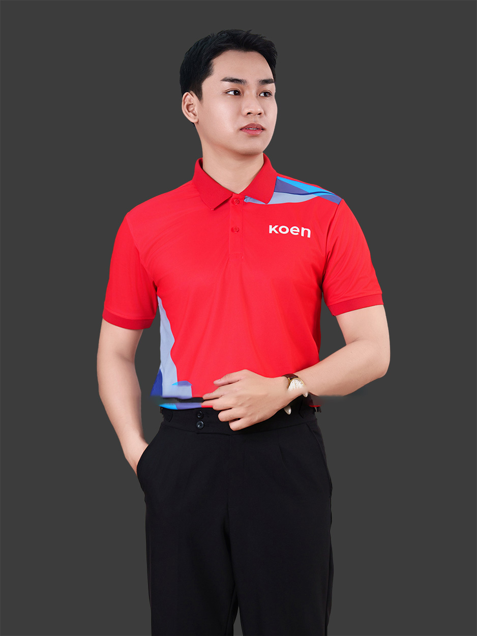 Làm đồng phục công ty màu đỏ CTU30073