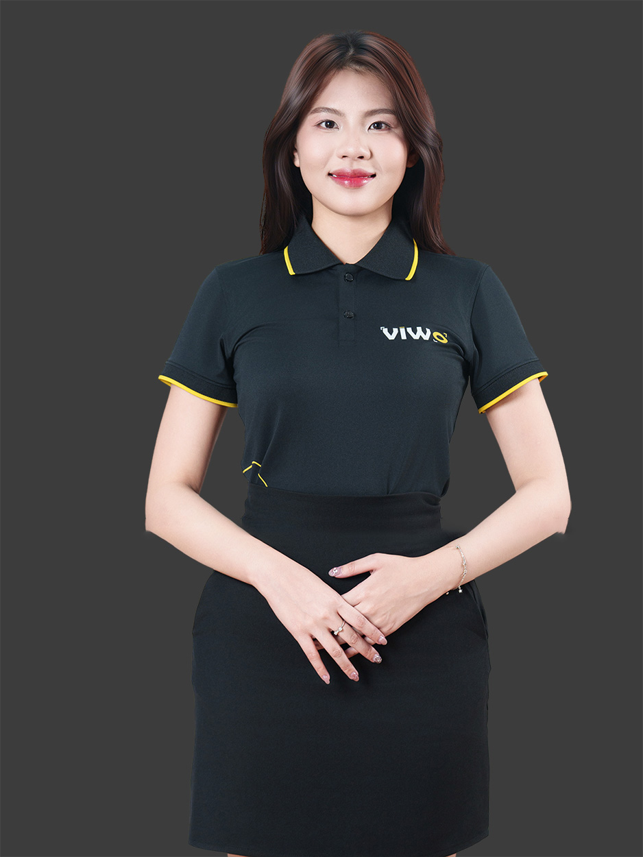 Mẫu Áo Đồng Phục Công Ty Viwo logo in pet chuyển nhiệt