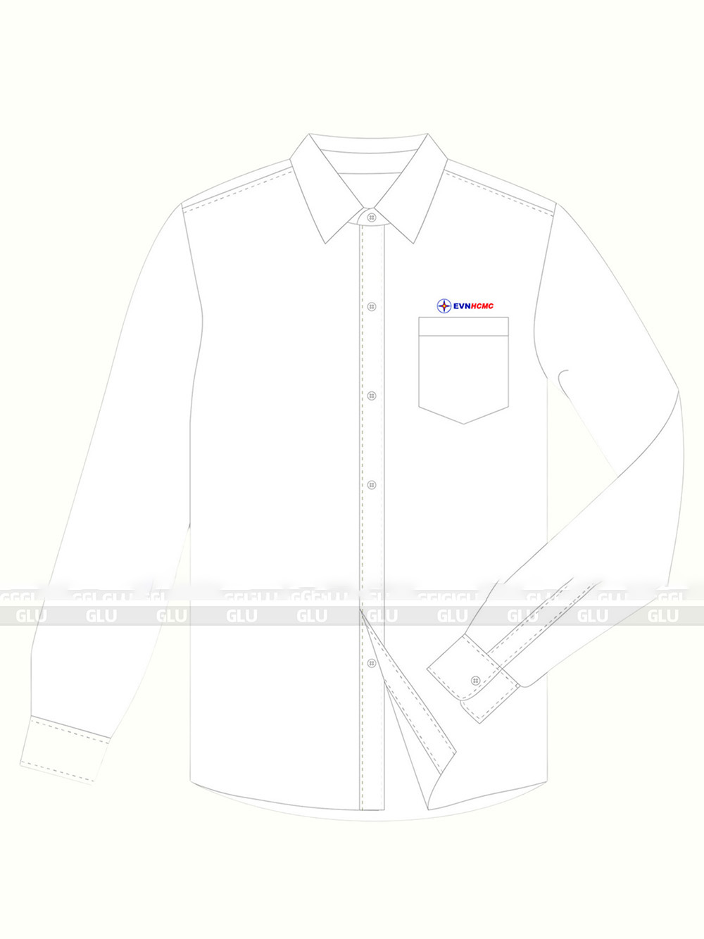 Mẫu Áo Sơ Mi Đồng Phục ASM 09