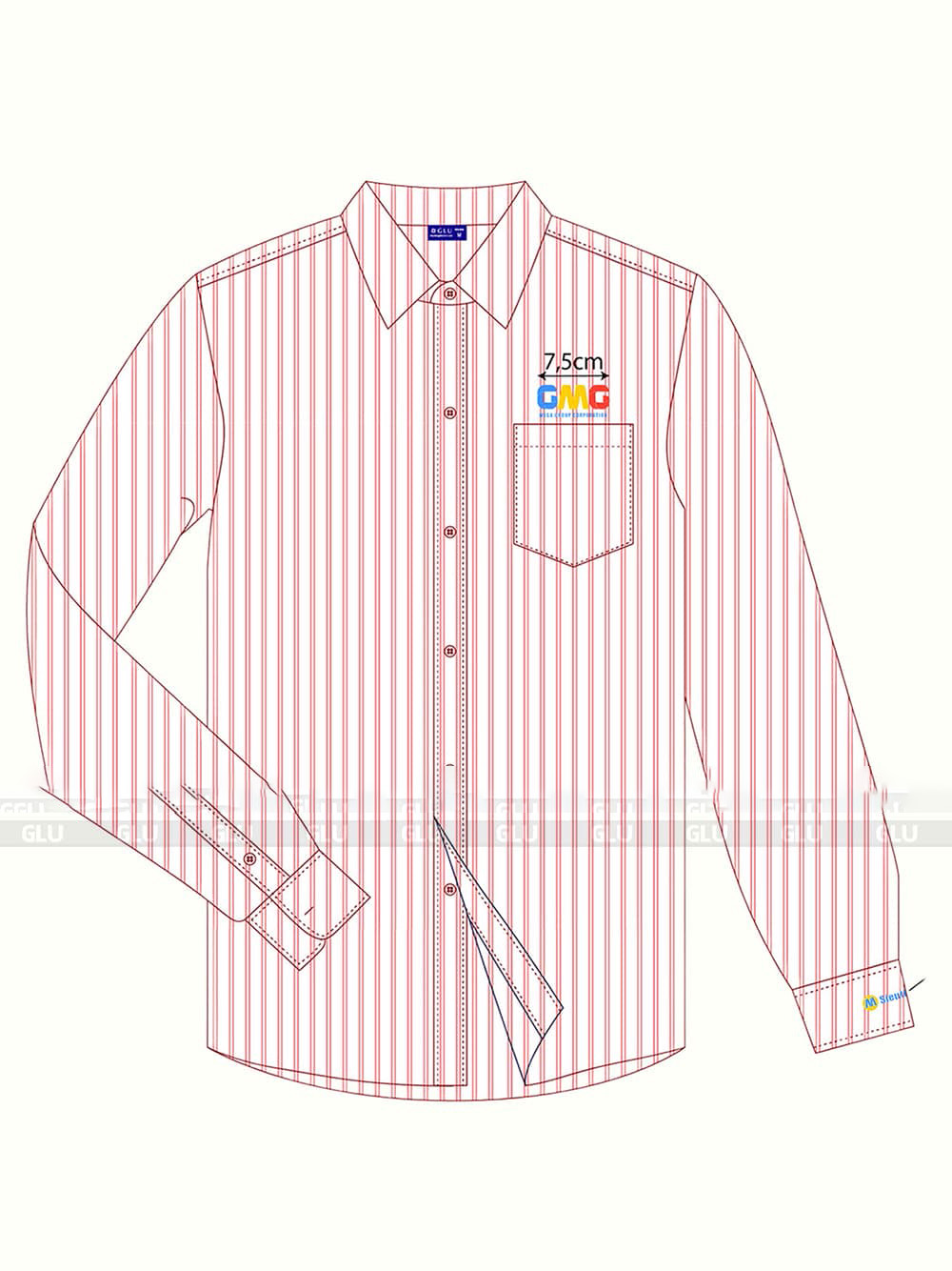 Mẫu Áo Sơ Mi Đồng Phục ASM 13