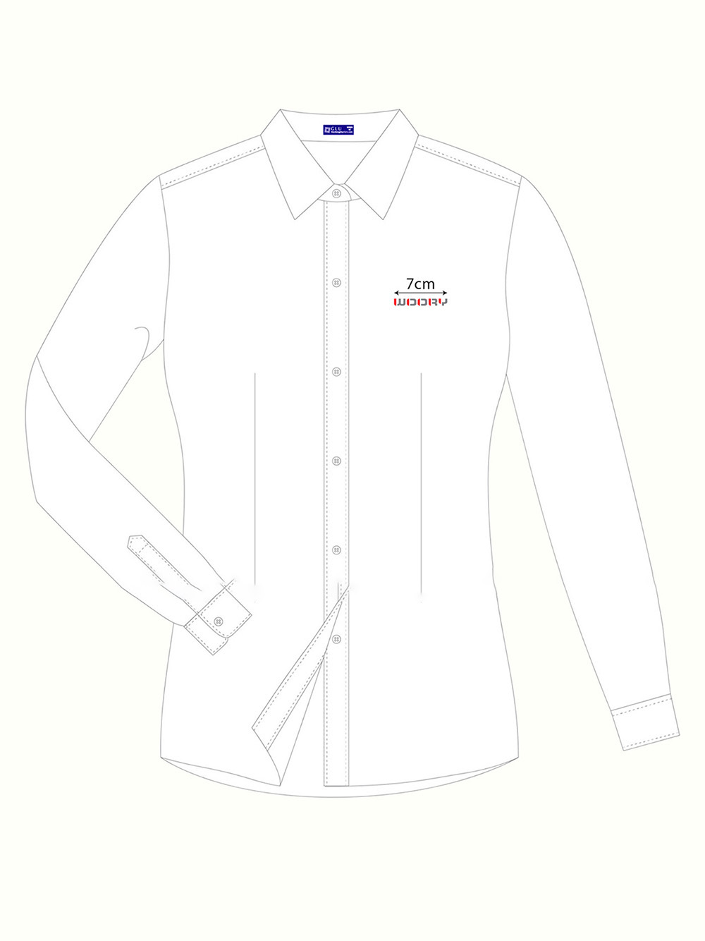 Đồng phục sơ mi nam màu trắng tay dài
