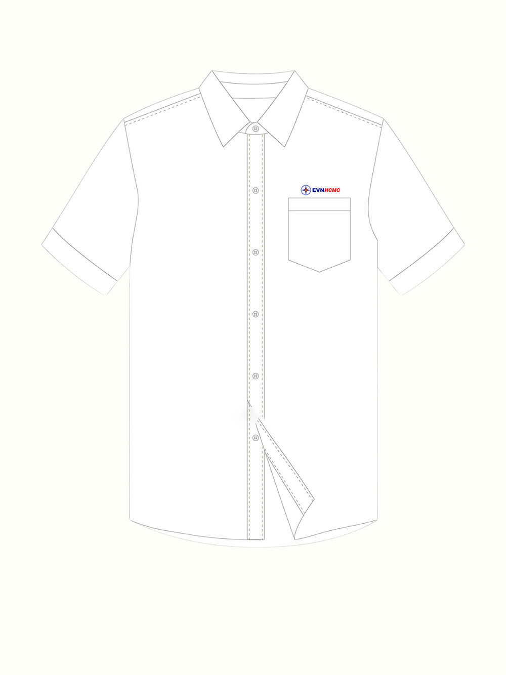 Đồng phục sơ mi Công Ty Điện EVN HCMC