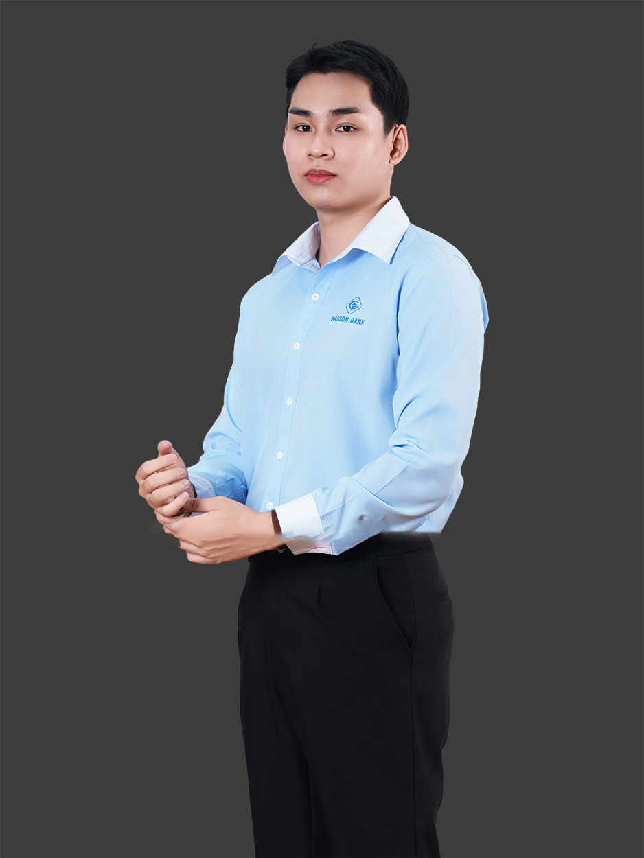 Xưởng may áo sơ mi đồng phục công sở màu xanh dương nhạt